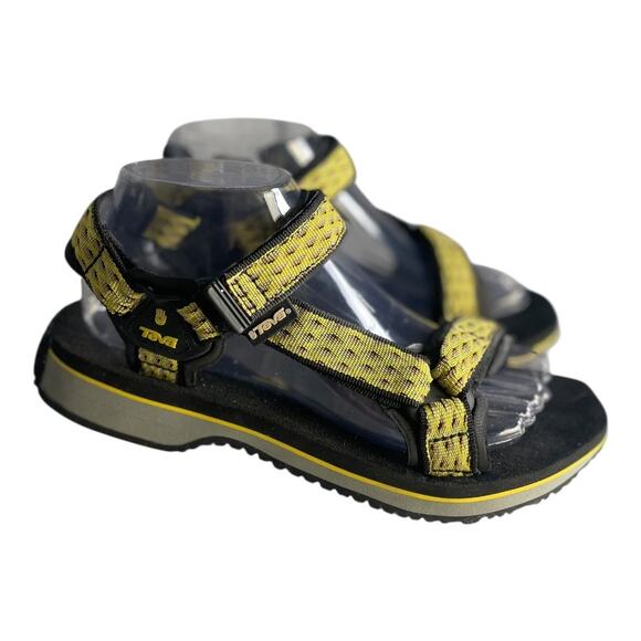 Teva Women’s Hurricane Ampsole Black & Yellow Sandals Size-8 - Picture 1 of 9